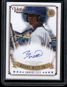 Bobby Witt Auto RC   2020 Onyx Vintage Premium #PABW Kansas City Royals Baseball Card