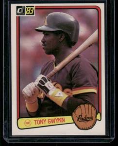 lot 10 image: Tony Gwynn RC   1983 Donruss #598 San Diego Padres Baseball Card
