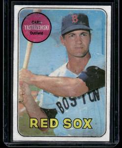 lot 39 image: Carl Yastrzemski    1969 Topps #130 Boston Red Sox Baseball Card