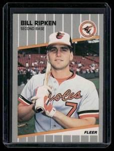 lot 43 image: Bill Ripken F Face Black Box Error    1989 Fleer #616 Baltimore Orioles Baseball Card