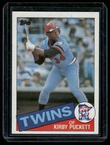 lot 44 image: Kirby Puckett RC   1985 Topps #536 Minnesota Twins Baseball Card