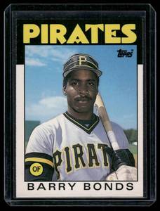 lot 63 image: Barry Bonds RC   1986 Topps Traded #11T Pittsburgh Pirates Baseball Card