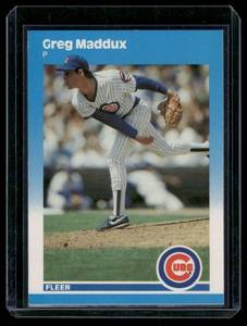 lot 64 image: Greg Maddux RC   1987 Fleer Update #U-68 Chicago Cubs Baseball Card