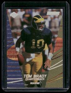 Tom Brady RC Numbered 1002/2000 RC 1002/2000  2000 Collector's Edge Supreme #176 New England Patriots Football Card