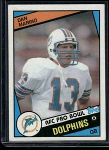 lot 7 image: Dan Marino RC   1984 Topps #123 Miami Dolphins Football Card