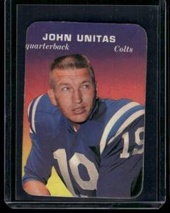 lot 22 image: Johnny Unitas    1970 Topps Glossy #2 Baltimore Colts Football Card