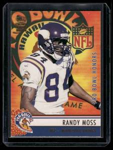 lot 30 image: Randy Moss  154850  2001 Pacific Crown Royale Pro Bowl Honors #12 Minnesota Vikings Football Card