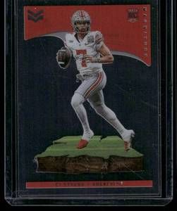 lot 184 image: C.J. Stroud RC   2023 Chronicles Magnitude Draft Picks #2 Ohio State Buckeyes Football Card