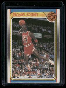 lot 15 image: Michael Jordan    1988 Fleer #120 Chicago Bulls Basketball Card