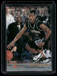 lot 220 image: Allen Iverson RC   1996 Score Board Rookies #1  Basketball Card