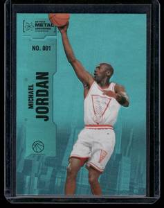 lot 222 image: Michael Jordan    2022 Skybox Metal Universe #1 Chicago Bulls Basketball Card