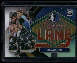 lot 224 image: Luka Doncic    2021 Donruss Optic Express Lane #13 Dallas Mavericks Basketball Card