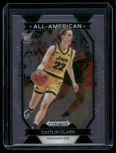 lot 24 image: Caitlin Clark RC   2024 Prizm Classic Draft Picks #23 University of Iowa Basketball Card