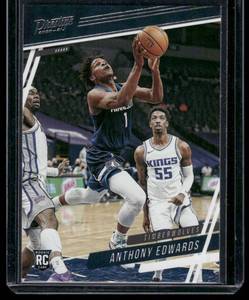 lot 25 image: Anthony Edwards RC   2020 Panini Chronicles Prestige #58 Minnesota Timberwolves Basketball Card