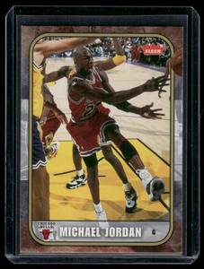 lot 233 image: Michael Jordan    2007 Fleer Michael Jordan #56 Chicago Bulls Basketball Card