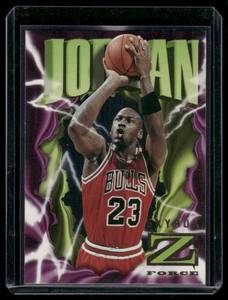 lot 235 image: Michael Jordan    1996 SkyBox Z Force #11 Chicago Bulls Basketball Card