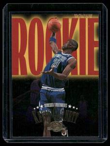 lot 241 image: Kevin Garnett RC 1996 SkyBox Premium #233 Minnesota Timberwolves Basketball Card