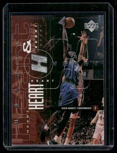 lot 244 image: Kevin Garnett  Stephon Marbury    1998 Upper Deck Heart & Soul #95 Minnesota Timberwolves Basketball Card