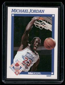lot 247 image: Michael Jordan    1991 Hoops #253 Chicago Bulls Basketball Card