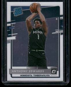 lot 27 image: Anthony Edwards RC   2021 Donruss Optic Rated Rookie #151 Minnesota Timberwolves Basketball Card