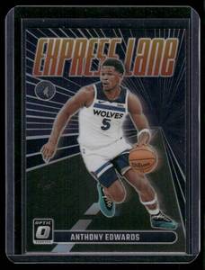 lot 258 image: Anthony Edwards    2023 Donruss Optic Express Lane #24 Minnesota Timberwolves Basketball Card