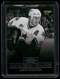 lot 54B image: Mike Modano 499  2013 Panini Contenders Legacies #CL-15 Dallas Stars Hockey Card