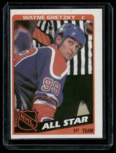 lot 122B image: Wayne Gretzky  1984 Topps #154 Edmonton Oilers Hockey Card