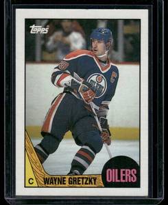 lot 48B image: Wayne Gretzky  1987 Topps #53 Edmonton Oilers Hockey Card