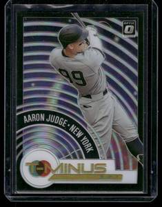 lot 46 image: Aaron Judge    2021 Donruss Optic T-Minus 3...2...1 #TM14 New York Yankees Baseball Card