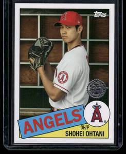 lot 70 image: Shohei Ohtani    2020 Topps Update 1985 Baseball 35th Anniversary #85TB-47 Los Angeles Angels Baseball Card