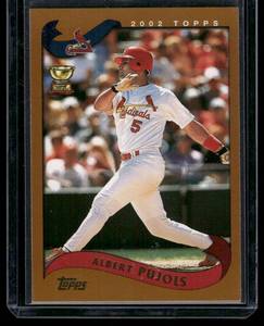 lot 91 image: Albert Pujols    2002 Topps Rookie Cup #160 St. Louis Cardinals Baseball Card