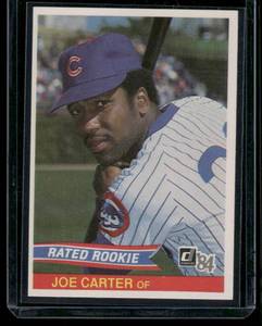lot 102 image: Joe Carter RC   1984 Donruss #41 Chicago Cubs Baseball Card