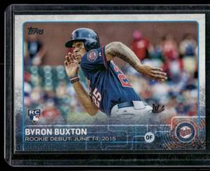 lot 122 image: Byron Buxton RC   2015 Topps Update #US136 Minnesota Twins Baseball Card