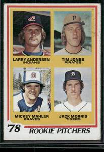 lot 123 image: Jack Morris RC   1978 Topps #703  Baseball Card