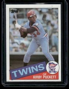 lot 126 image: Kirby Puckett RC   1985 Topps #536 Minnesota Twins Baseball Card