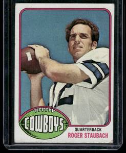 lot 145 image: Roger Staubach    1976 Topps #395 Dallas Cowboys Football Card