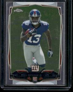 lot 148 image: Odell Beckham Jr. RC   2014 Topps Chrome #117 New York Giants Football Card