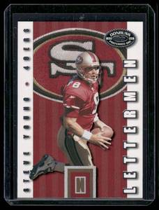 lot 154 image: Steve Young  165350  2000 Donruss Preferred QBC #LM71 San Francisco 49ers Football Card