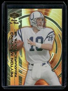 lot 156 image: Peyton Manning  12242000  2000 Collectors Edge Masters Hasta La Vista #H8 Indianapolis Colts Football Card