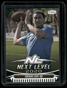 lot 169 image: Jordan Love RC   2020 HIT Next Level #90 Green Bay Packers Football Card