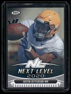 lot 172 image: Justin Jefferson RC   2020 HIT Next Level #95 Minnesota Vikings Football Card