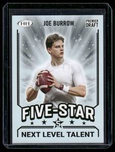lot 173 image: Joe Burrow RC   2020 SAGE HIT #94 LSU Tigers Football Card
