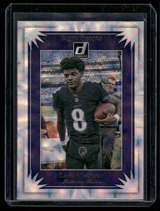lot 174 image: Lamar Jackson    2019 Donruss Elite Series #ES-6 Baltimore Ravens Football Card