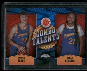 lot 205 image: Cooper FLagg  Sarah Strong RC   2024 Topps McDonalds Combo Talents #COT-COP  Basketball Card