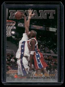 lot 207 image: Kobe Bryant    1996 Score Board Rookies #15 Lower Merion H.S. Aces Basketball Card