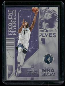 lot 217 image: Anthony Edwards    2023 Hoops Frequent Flyers #1 Minnesota Timberwolves Basketball Card