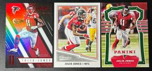 lot 39A image: Julio Jones 3 Card Numbered Football Card Lot