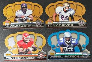lot 46A image: 4 Crown Royale Numbered Football Card Lot