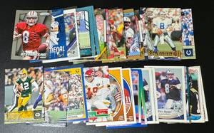 lot 51A image: 25 Quarters Back Star Football Card Lot - Young, Montana, Bradshaw, Aikman, Rodgers