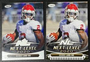 lot 53A image: CeeDee Lamb 2 RC Sage Rookie Football Card Lot